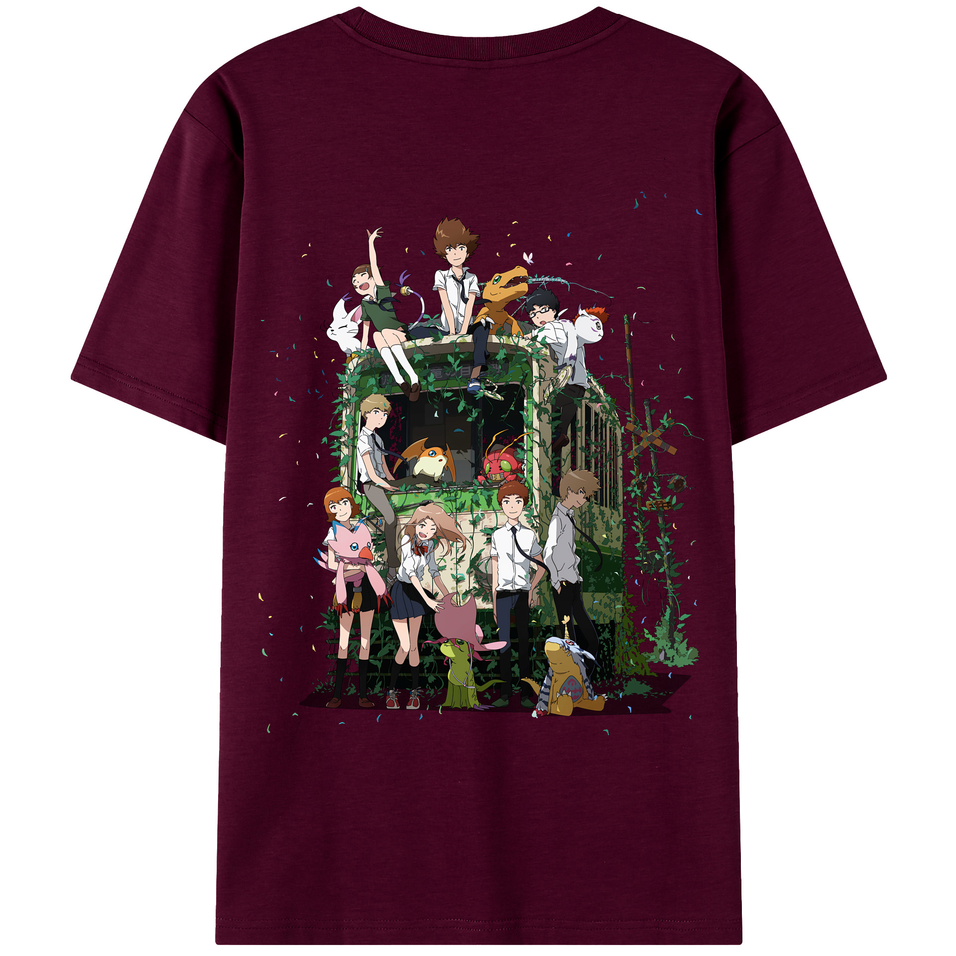 （画像用） Digimon デジタルモンスター/デジモン レディース半袖Tシャツ(バックプリント)